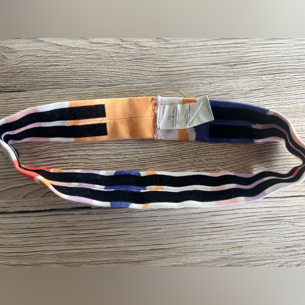 Lululemon Athletic Elastic Color Block Rainbow He… - image 3